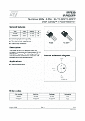 DataSheet IRF630FP pdf